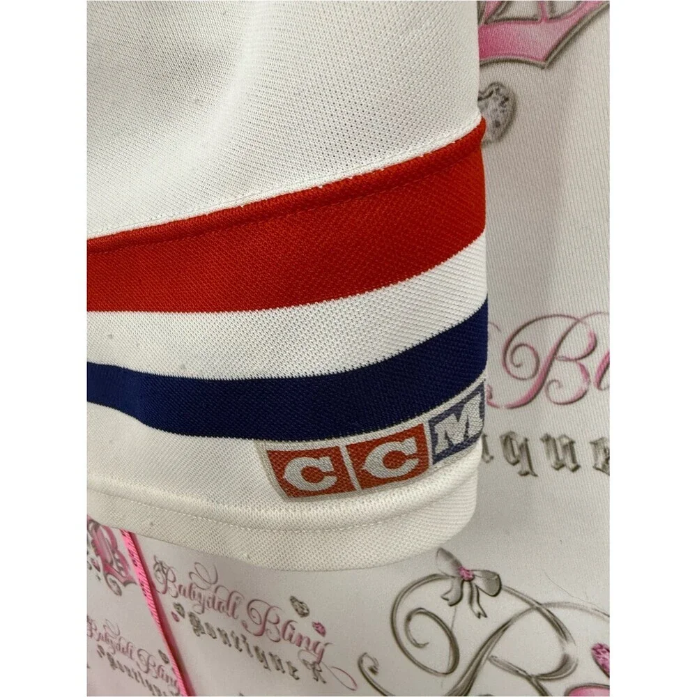 CCM jersey White Red & Blue Montreal Canadiens Youth Hockey Jersey